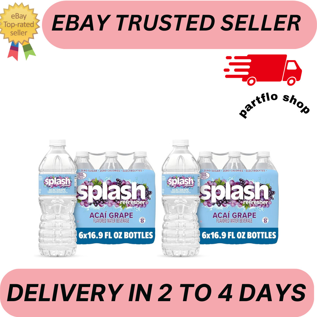 Splash Refresher Acai Grape Flavored Water, 16.9 Fl Oz, Plastic Bottle Pack of 1 gallery