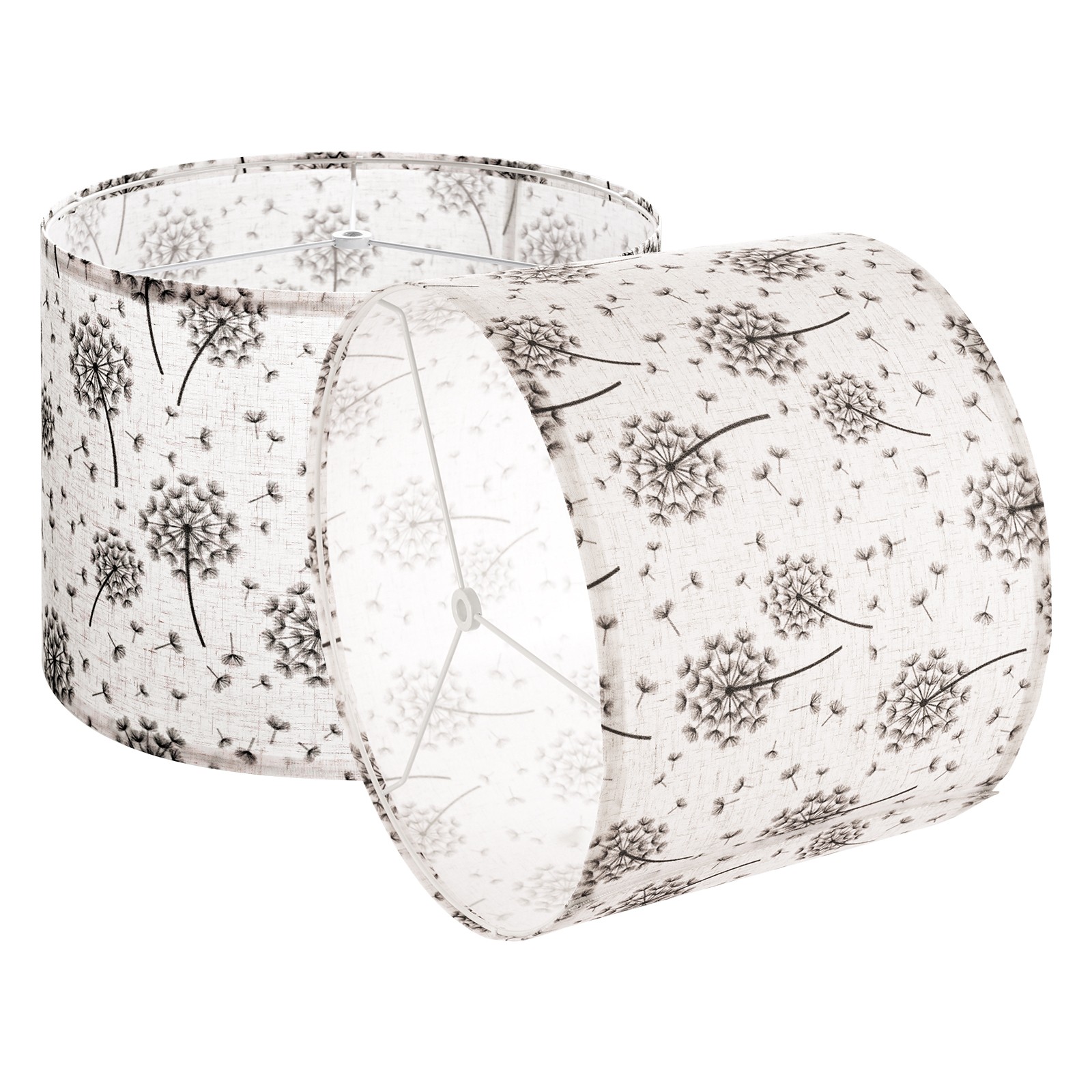 VEVOR Drum Lamp Shade 2 Set 13x13x10in Round Lampshade (Light Dandelion Pattern) gallery