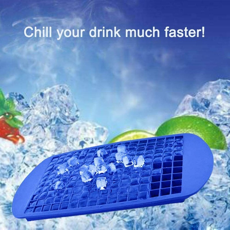 Ice Cube Maker Molds 160 Grids Mini Small Trays Silicone Bar Whiskey Cocktails gallery