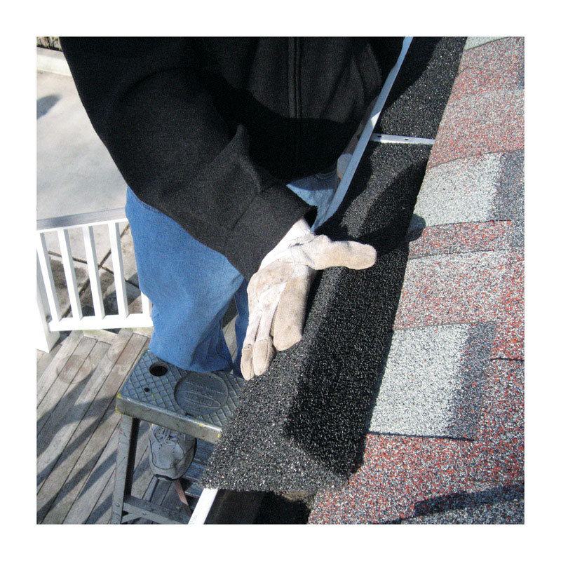 8 ~ GutterFoam 5" X 48" Black Polyester Foam Gutter Guard Prevent Leaves Debris gallery