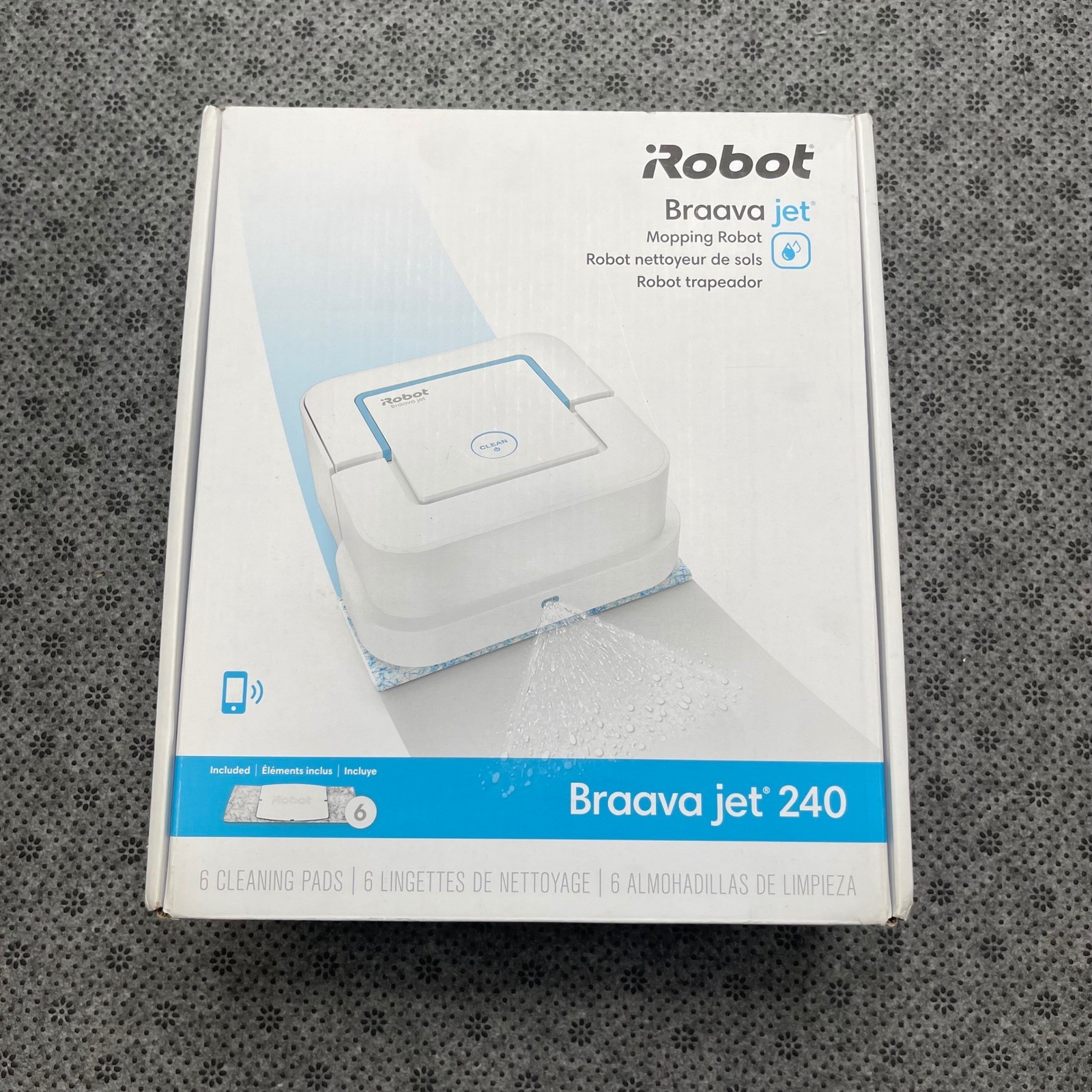 iRobot Braava jet 240 Mopping Robot New Sealed White B240020 Smart Floor Cleaner gallery