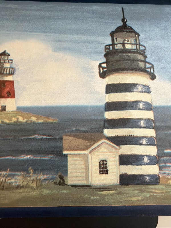 Lighthouse Coastal Border Chesapeake Landscape Paper 3pc/16ft X 5in Crafting gallery