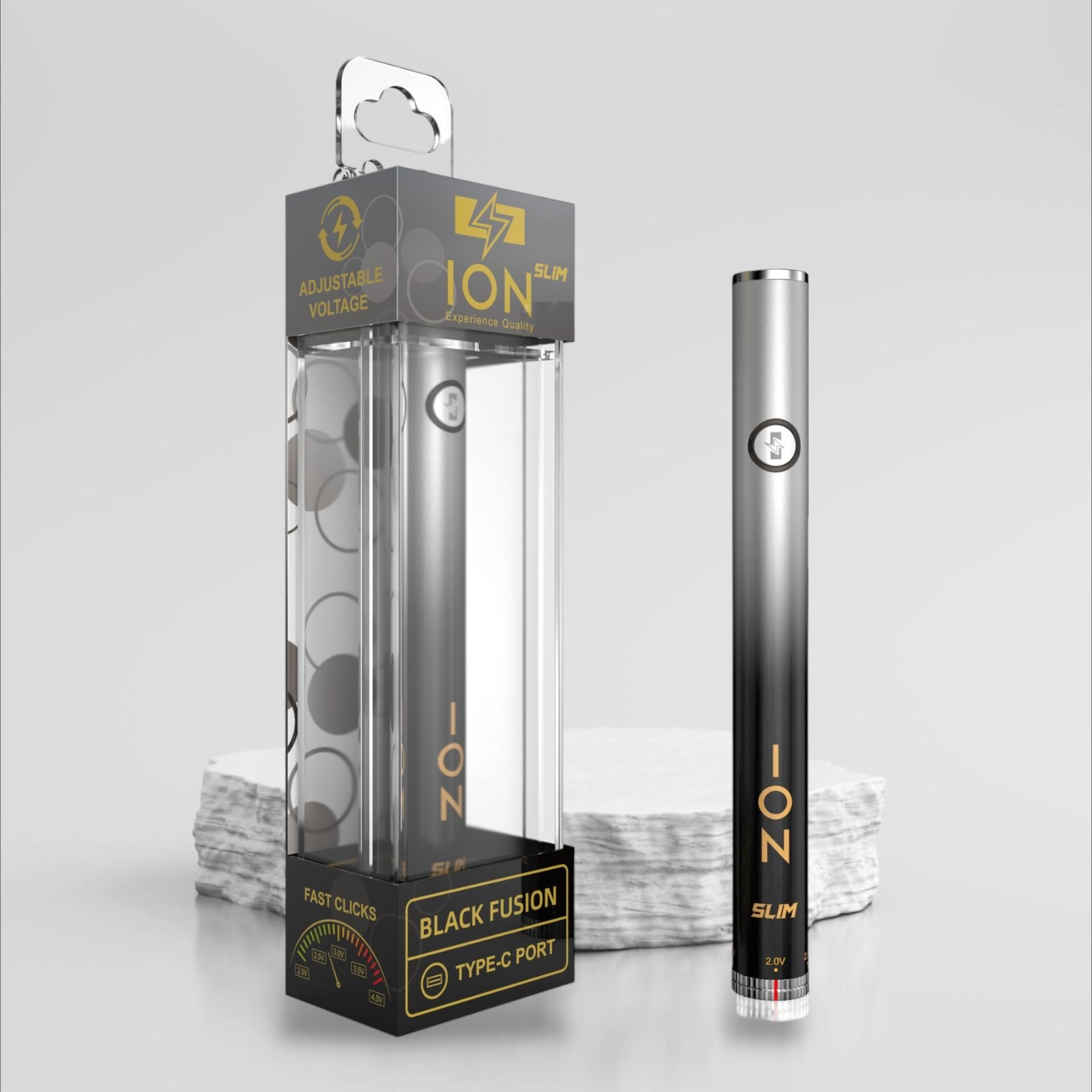 ION Slim - 510 Flash Light Battery - Auto Draw - Premium Quality - 10 Colors gallery