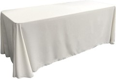 Polyester Poplin Washable Rectangular Tablecloth, Stain and Wrinkle Resistant…