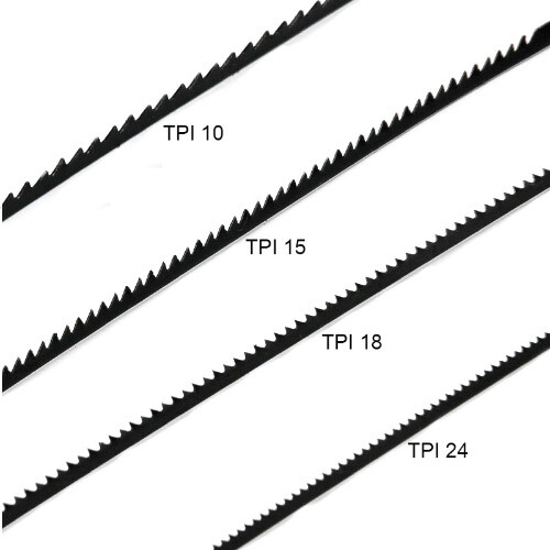 5in 48PC 10/15/18/24TPI Pinned Scroll Saw Blades Woodworking Knife gallery