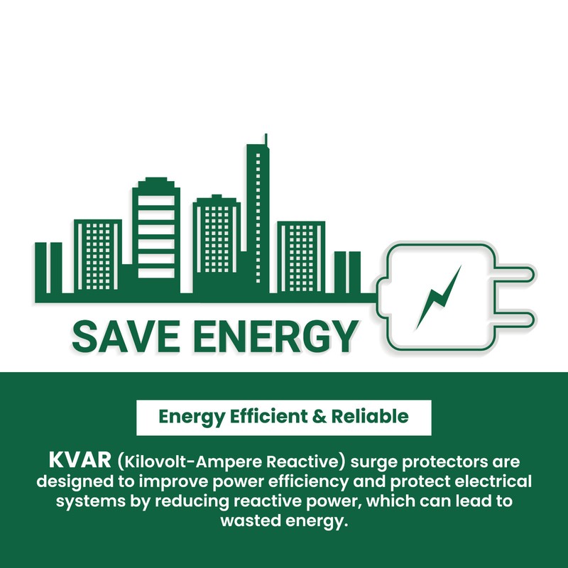 Kvar Energy Saving Power Factor Correction Whole House Surge Protection 200 AMP gallery