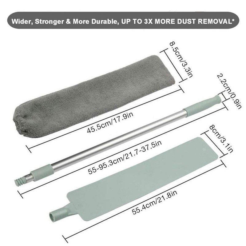 Dust Brush Under Appliance Microfiber Duster with Extension Pole (40 to 55 in... gallery