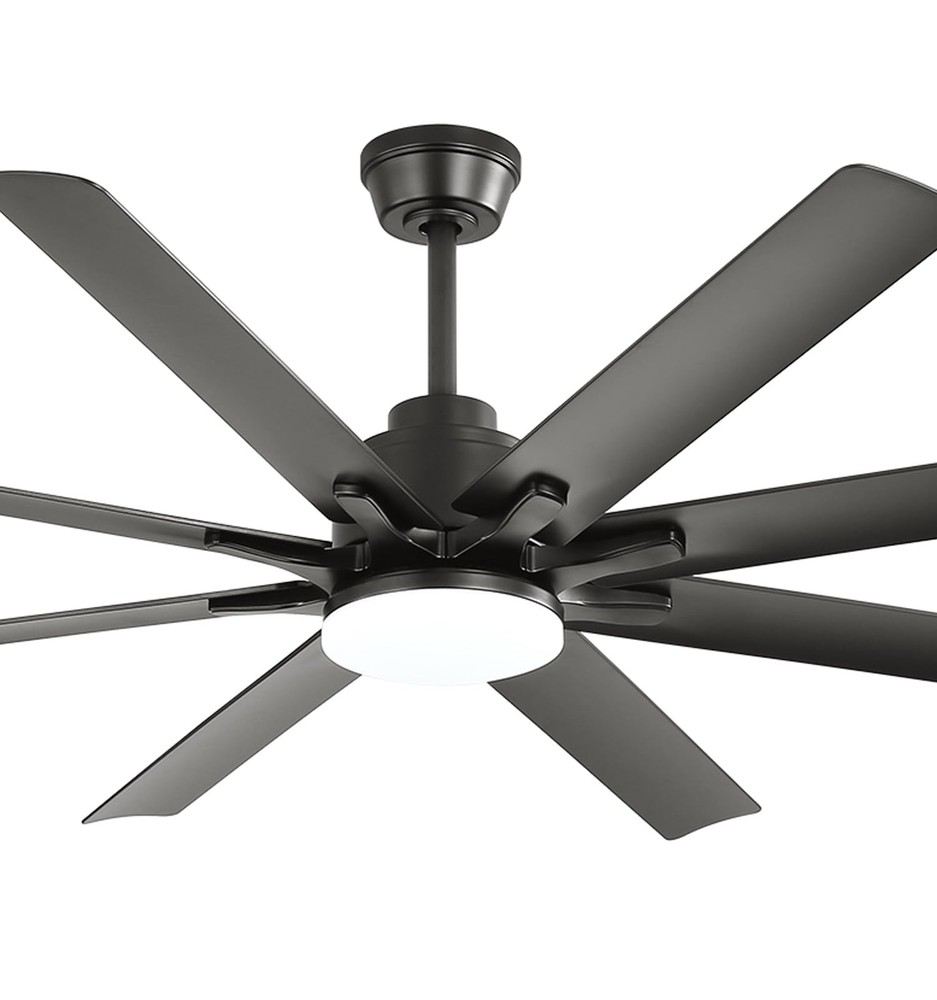 Sofucor 66" Smart Ceiling Fans with Lights,Indoor/Outdoor Ceiling Fan with Light