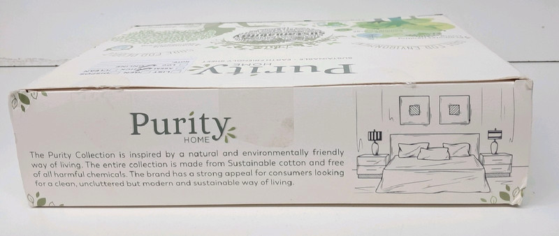 Purity Home 100% Cotton Percale Cool & Crisp Sheet Set - Queen, Ivory gallery