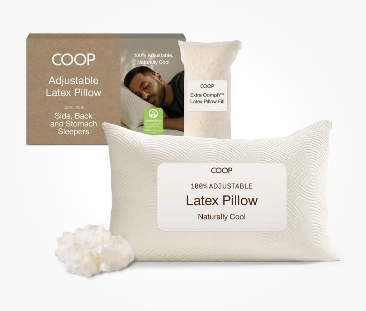 COOP SLEEP GOODS The EthoSource Adjustable Pillow Queen NIB FREE SHIPPING gallery