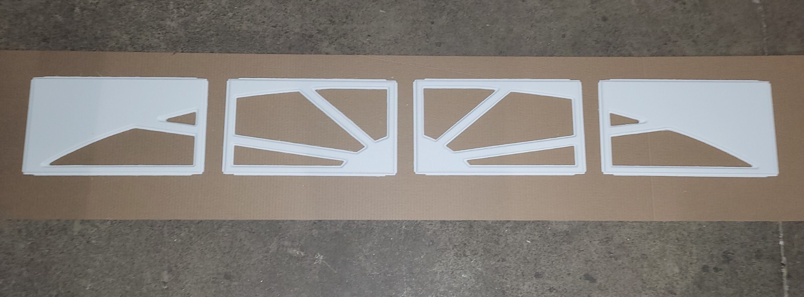 WHITE SUNSET 503 Window Inserts/Short Panel CLOPAY Garage Doors Set of 4 gallery