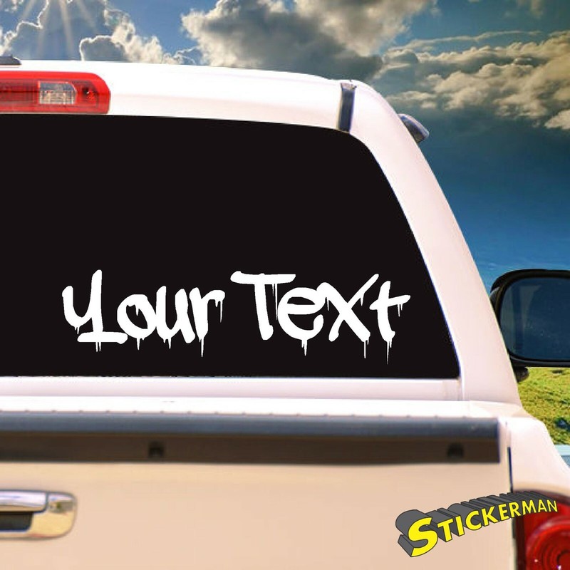 Graffiti Vinyl Decal Sticker Car Window Bumper CUSTOM Personalized Lettering gallery