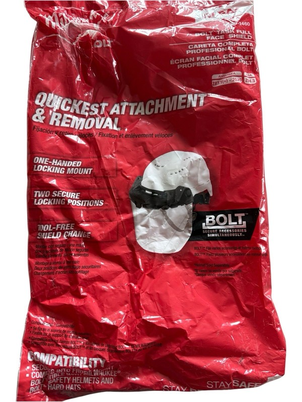 Milwaukee Bolt Task Full Face Shield - Clear Uncoated Lens (48-73-1460) gallery