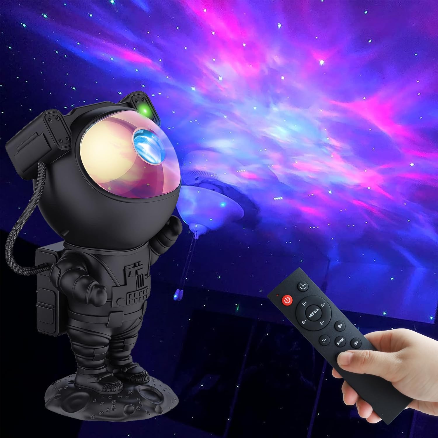 Astronaut Projector Galaxy Starry Night Light Nebula Ceiling Lamp with Remote gallery