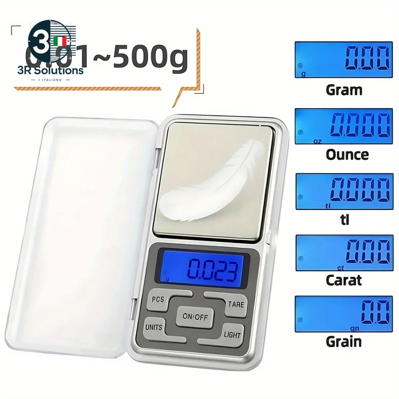 Mini High Precision Pocket Scale 500G/0.01G, Digital Door Scale gallery