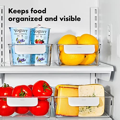 OXO 8PC BIN FRIDGE STARTER VARIOUS SIZES CLEAR 23209500 - CLEAR/WHITE gallery