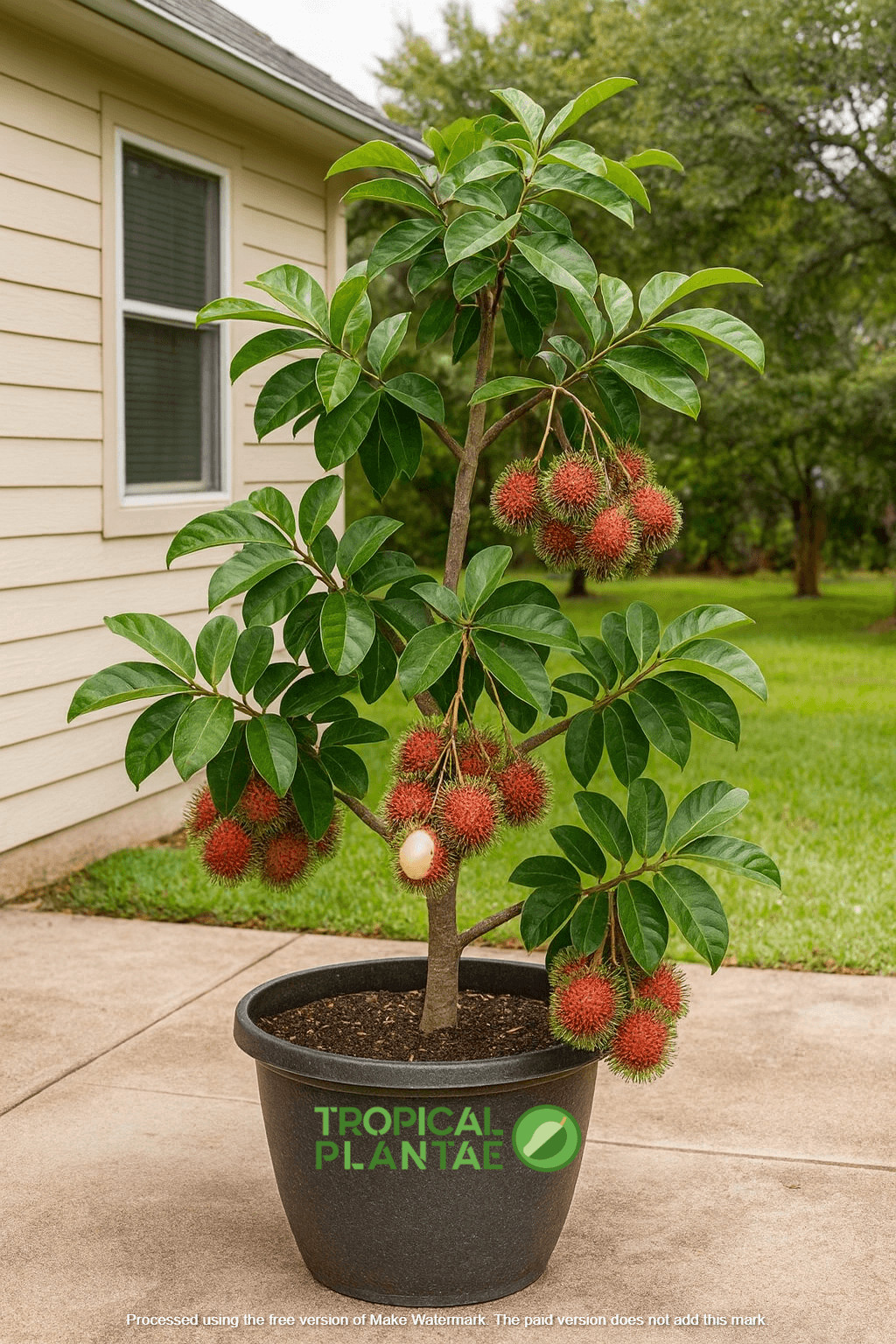 Rambutan Tree Seedling – Live Tropical Starter Plant – Healthy Young Tree – USDA gallery