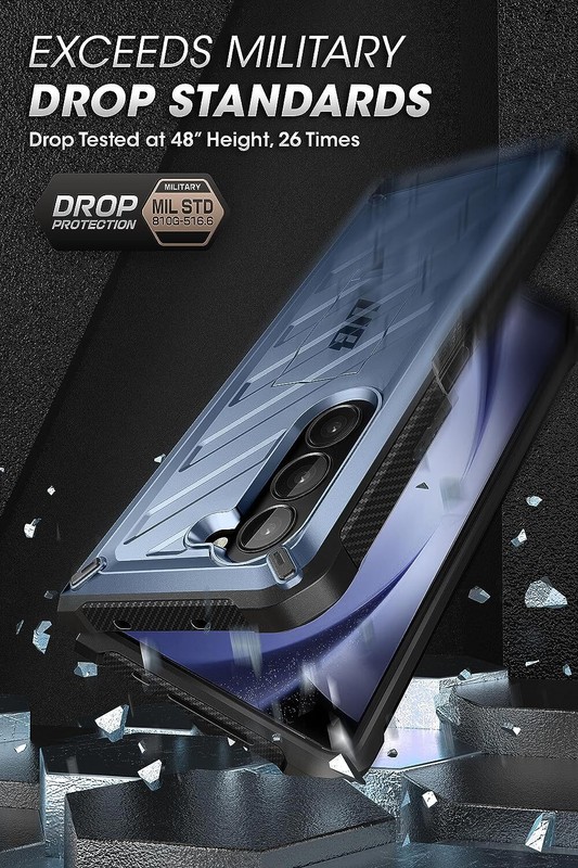 For Galaxy Z Fold 5 5G, SUPCASE Unicorn Beetle Dual Layer Case Pen Holder Cover gallery