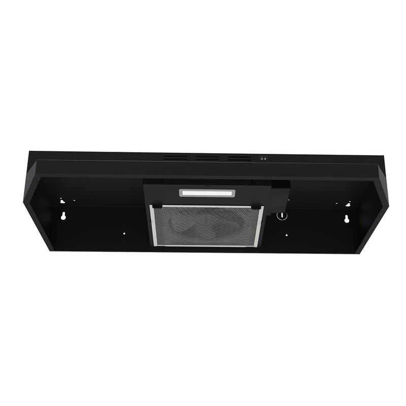 30inch Kitchen Under Cabinet Range Hood 2 Speed 230CFM Vent w/LED Black gallery