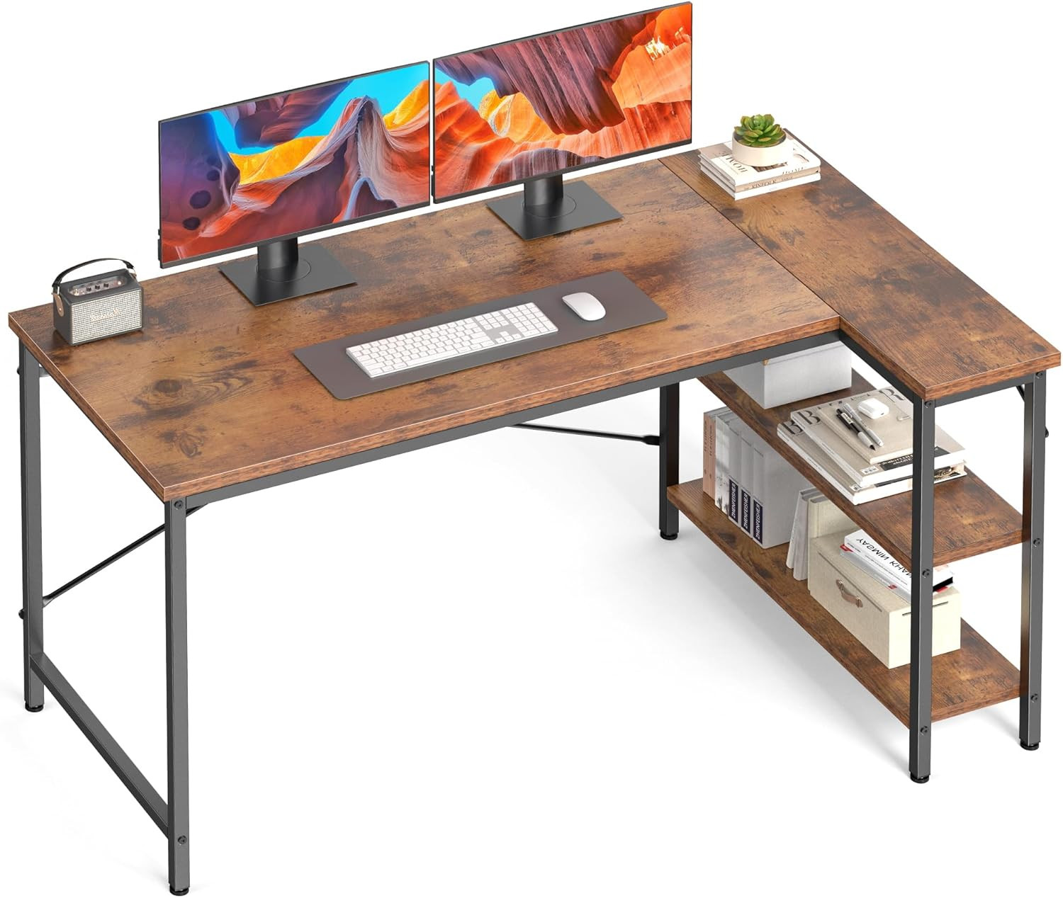 L Shaped Desk 39 Inch Computer Desk Gaming Furniture Corner Desks Home Office PC gallery