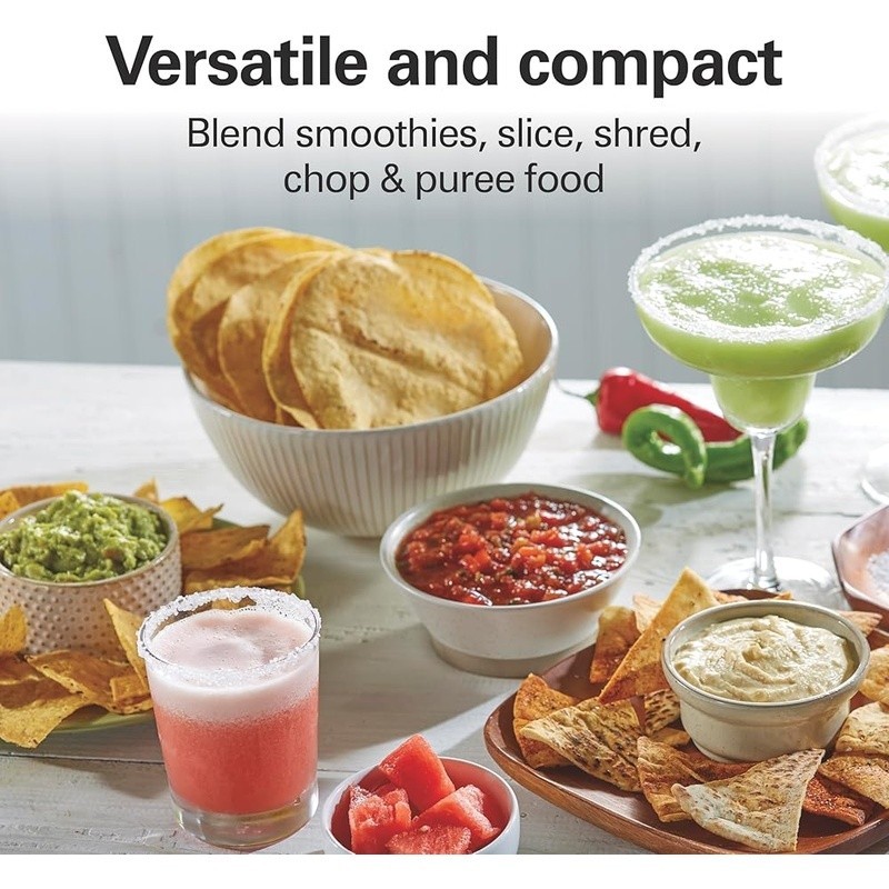 Compact 4 Cup Food Processor Smoothie Blender Chopper Leak Proof Bowl Quad Blade gallery