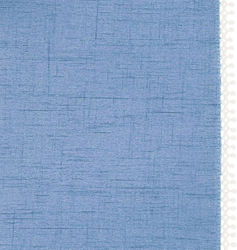 French Perle Solid Tablecloth Periwinkle 60" W x 84" L gallery