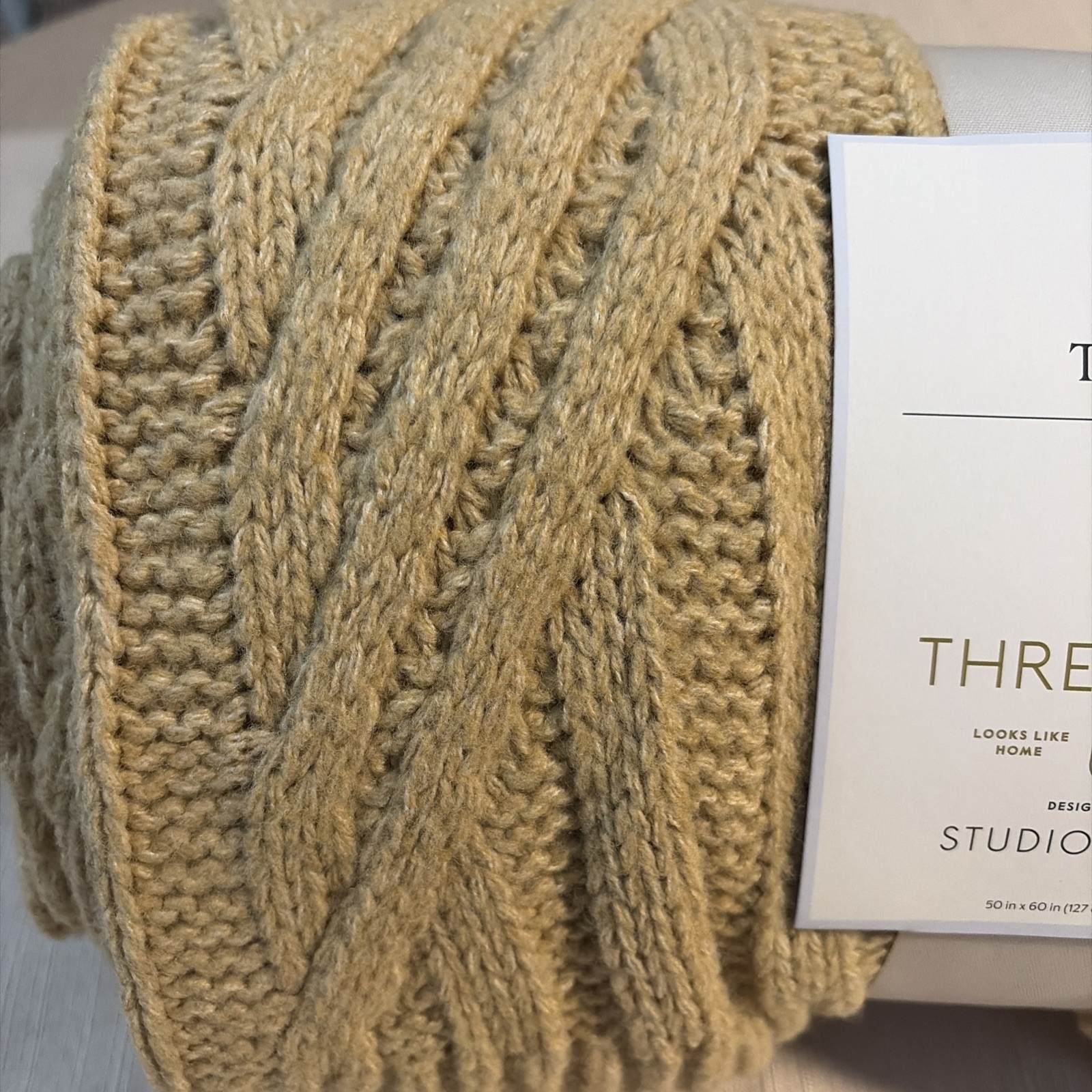 Threshold™ Throw Blanket Designed with Studio McGee – Textured Knit Throw gallery