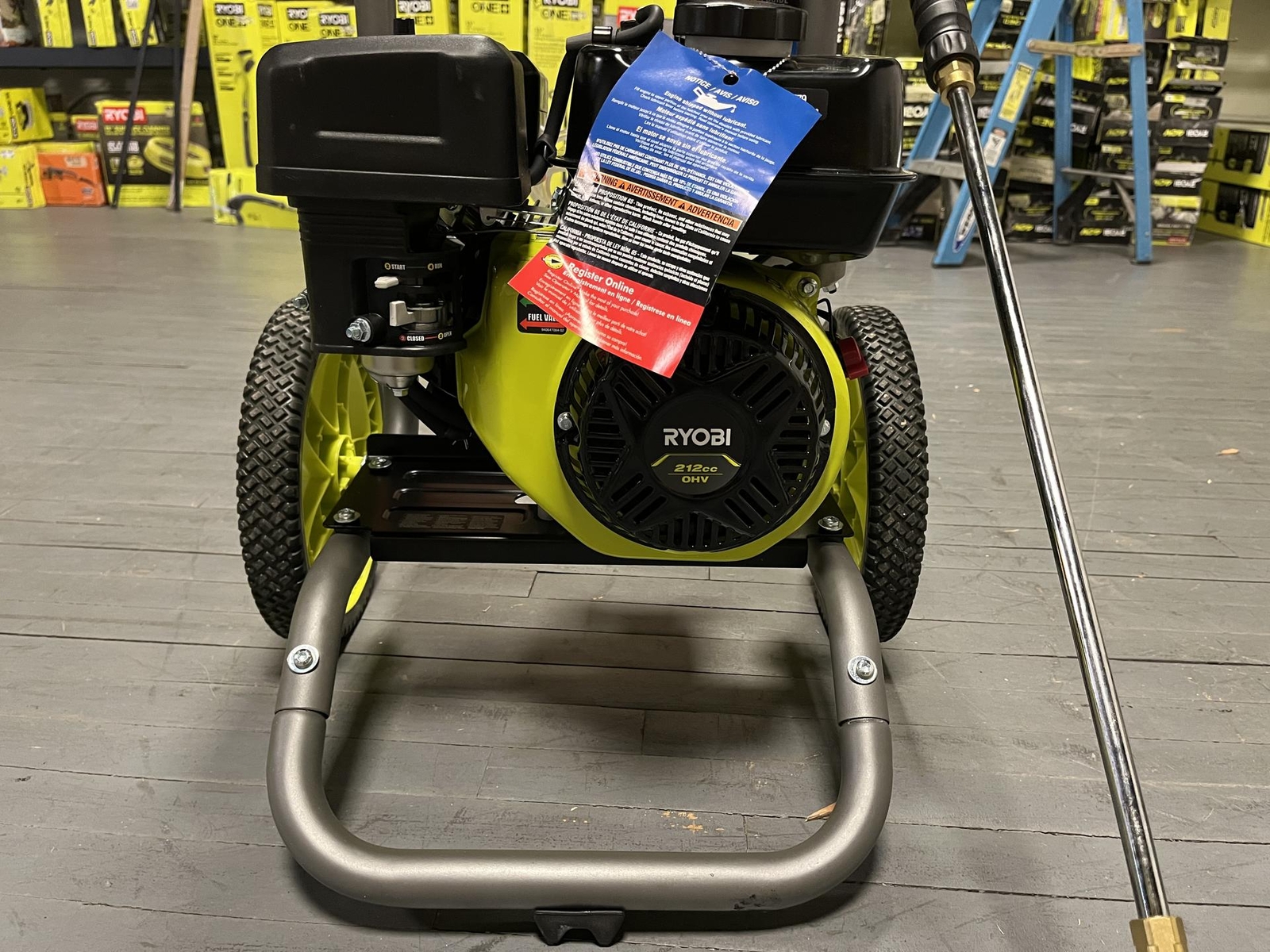 RYOBI 2900 PSI Gas Powered Pressure Washer 2.5 GPM 212cc Portable W/ Wheels gallery