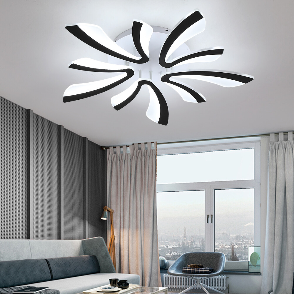 Modern LED Chandelier V-Shape Ceiling Light Flush Mount Lamp Living Room Bedroom