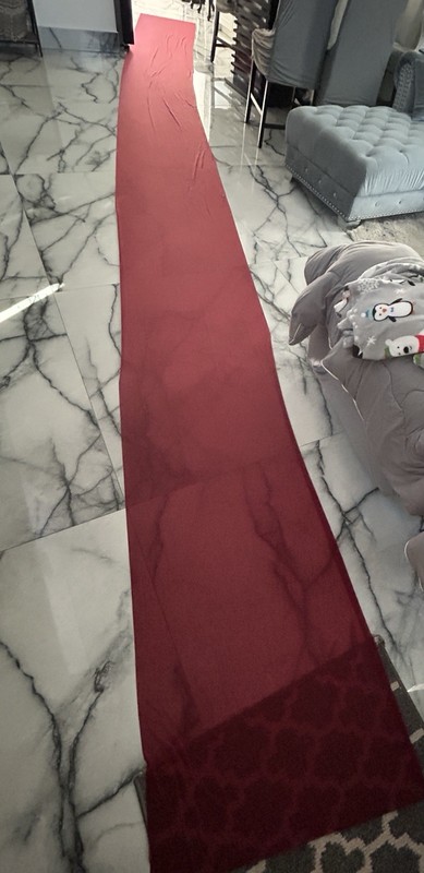 Table Runner Fabric Burgundy Solid Rectangular Lightweight 91-110 in x 16-20 in gallery