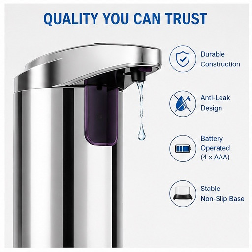 Automatic Soap Dispenser Touchless Handsfree Stainless 2-Pack IR Sensor Bathroom gallery