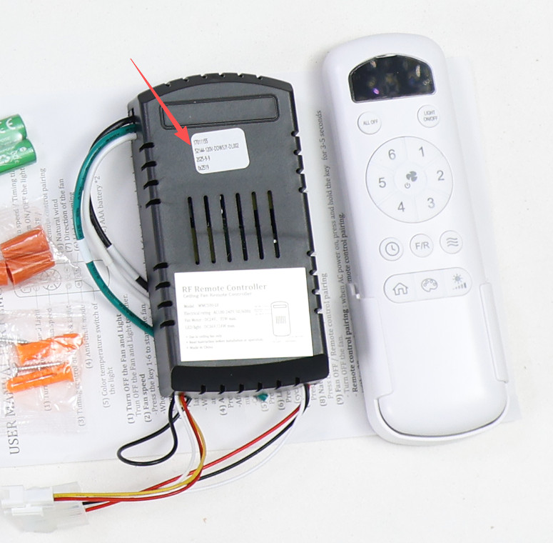 LED Light Ceiling Fan Remote & Receiver for Sofucor 52K012 KBS52K012 KBS-52K012 gallery