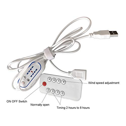 Tebatu Computer Accessories,USB Remote Control Adjustable Speed with 2-8 Hours gallery