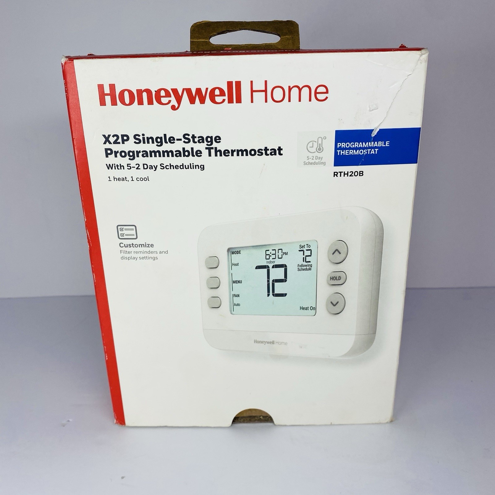 Honeywell Home X2P Programmable Thermostat Single-Stage 1-Heat/1-Cool 24 Volt gallery