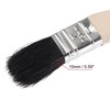 Bent Radiator Paint Brush 16" Length 1" Width Bristle Long Wood Handle 4Pcs gallery