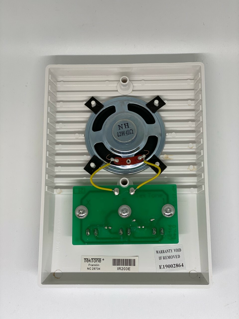 Tektone (IR203C - IR203E) White Apartment Intercom Station Surface Mount **NEW** gallery