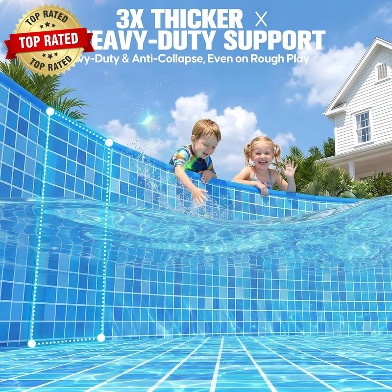 2026 Large Foldable Pool,Non-Inflatable Pool for Adult,Foldable Swimming Pool,Pl gallery