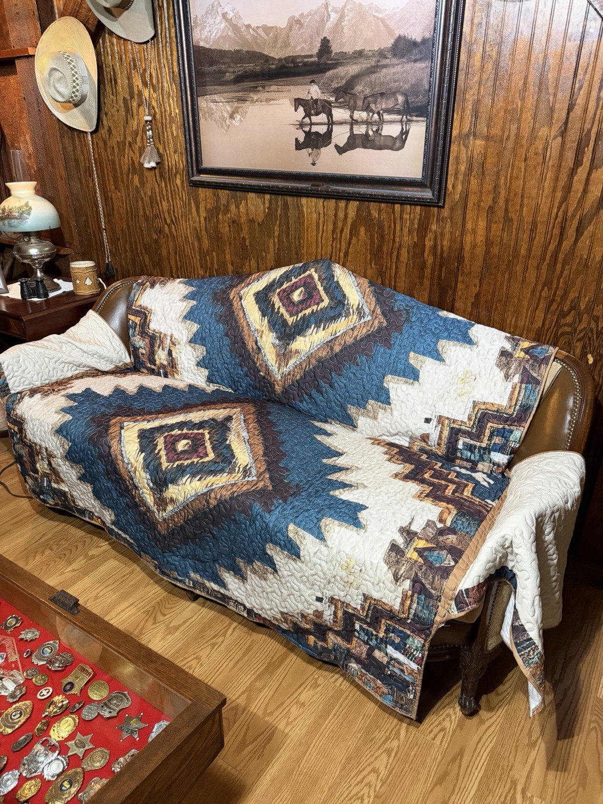 Aztec Southwest Couch Cover for 3 Cushion Sofa BC gallery