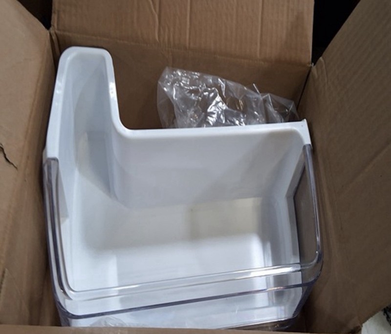 DA97-11483A Refrigerator Door Shelf Bin Assembly Guard with Samsung Left Lower gallery