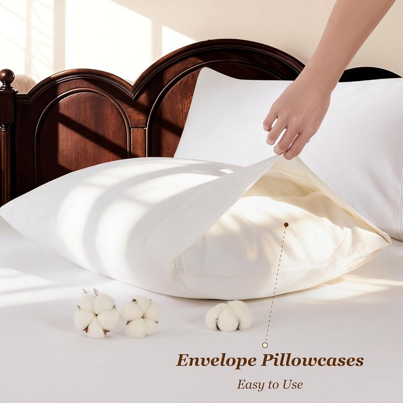 1000 Thread Count 100% Cotton Sheets Set,King Size Bed Sheet 4 Piece Sets,Lon... gallery