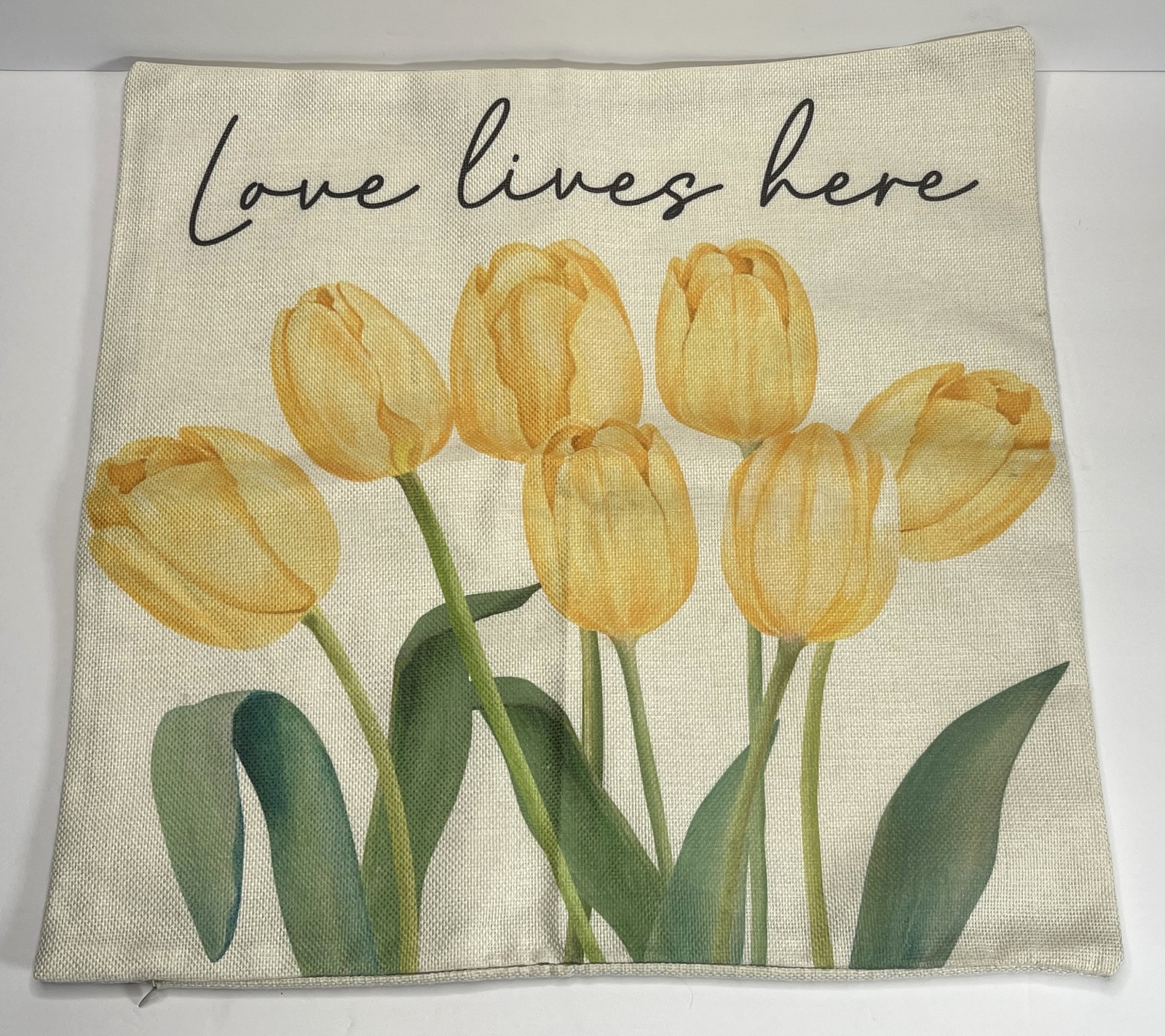 4-Spring Pillow Covers Tulip Spring Summer Farmhouse Decor Bicycle Cushion Cover gallery