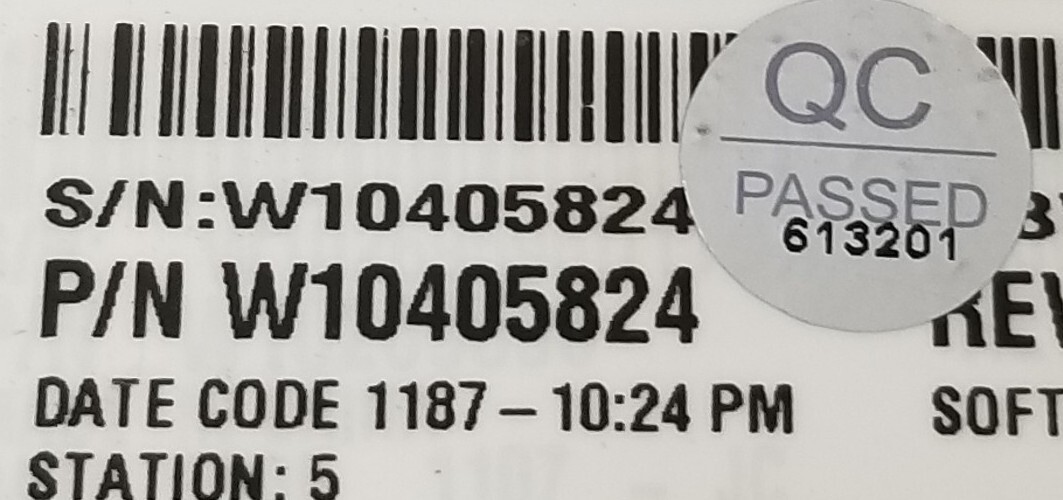 (Same Day Ship) Whirlpool Washer Control W10405824 gallery