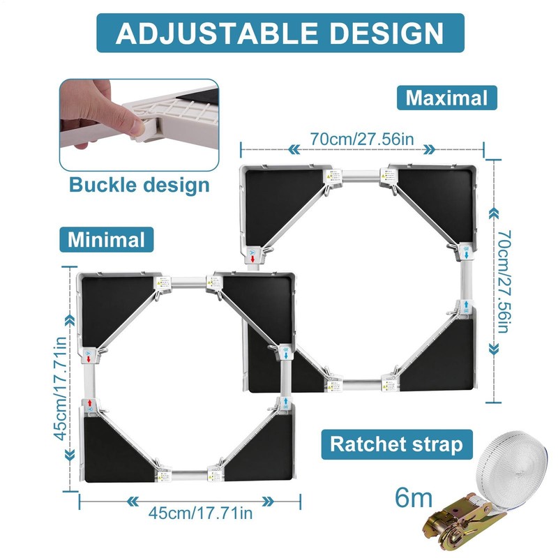 Universal Washer Dryer Stacking Kit with Sliding Shelf, Adjustable 21"– 27" gallery