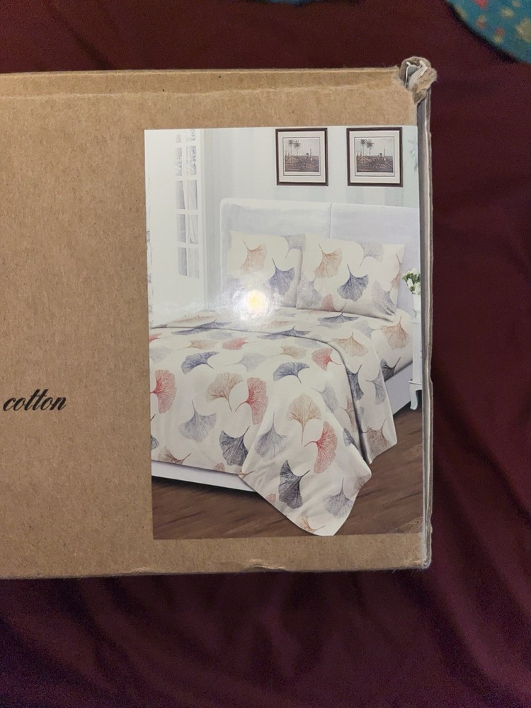 Tree Organic King 2000 Thread Count Cotton Sheet Set, Botanical, Breathable