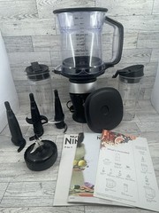 Nutri Ninja Blender Food Processor QB3000 To Go Cups Blades 40 Oz Pitcher