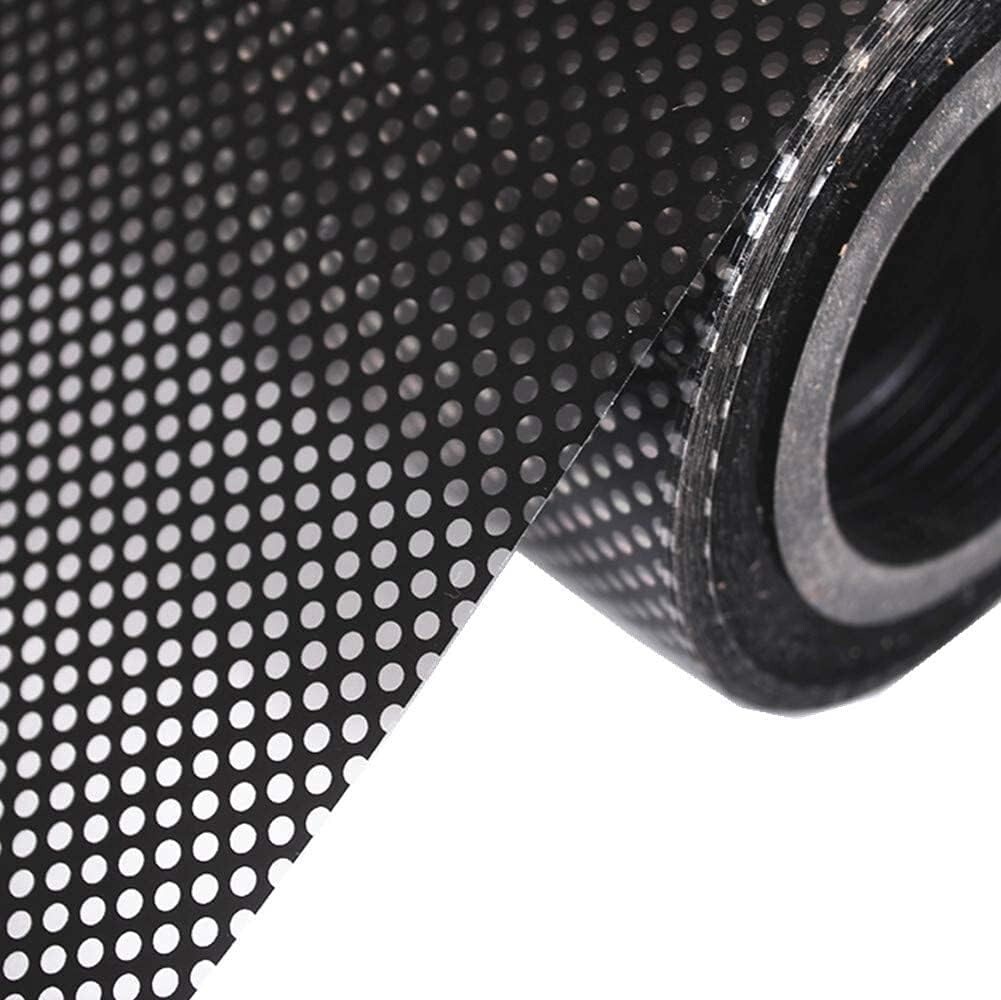 Oneway Perforated Black Vinyl Privacy Window Film Electrostatic Adhesive Glass gallery