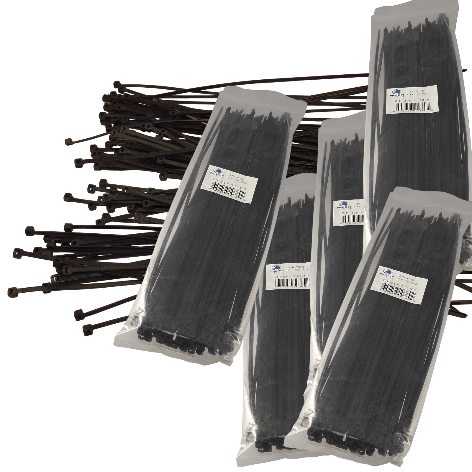 NEW BLACK 500 PCS. 12 INCH ZIP TIES NYLON 40 LBS UV WEATHER RESISTANT WIRE CABLE gallery