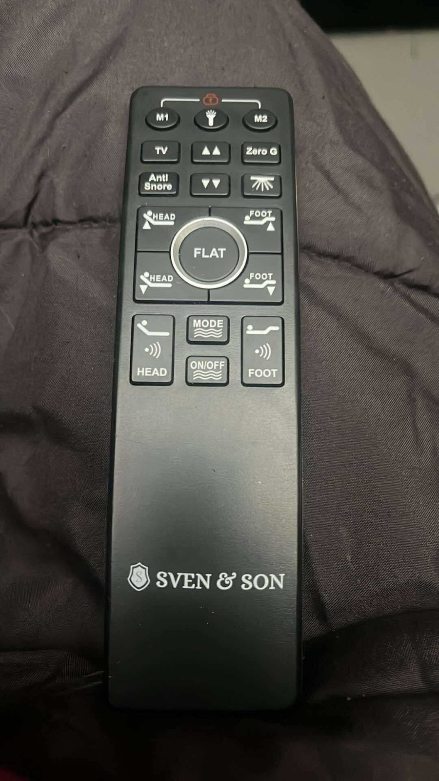 Sven & son king adjustable head and foot bed base with massage gallery