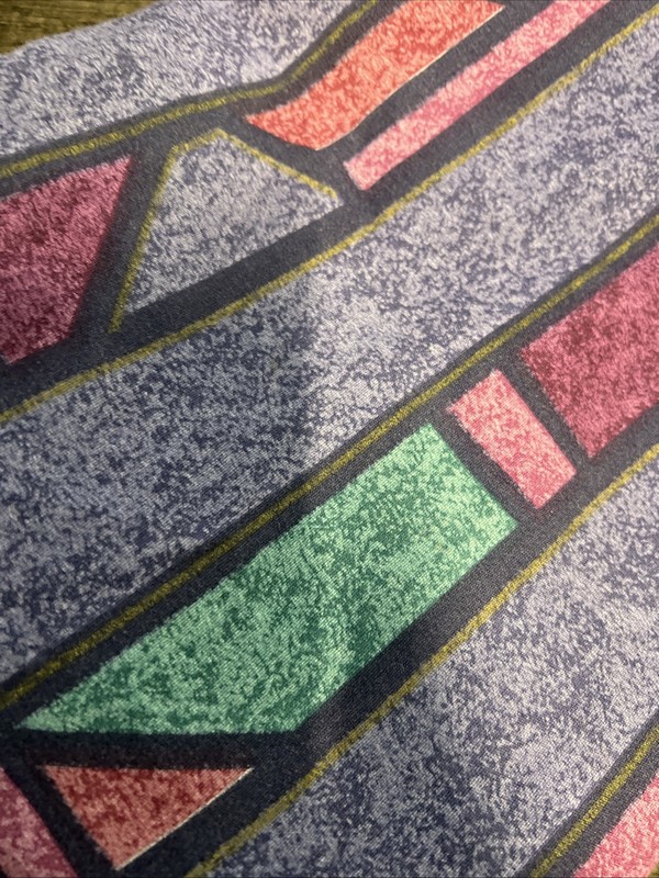 Dan River ︱Twin Flat︱Sheet︱90's ︱Purple︱Violet︱Teal︱Geometric ︱Vintage gallery