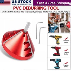 2 in 1 PVC Deburring Tool, Inner-Outer CPVC ABS PP PE Pipe Chamfer Reamer Tools